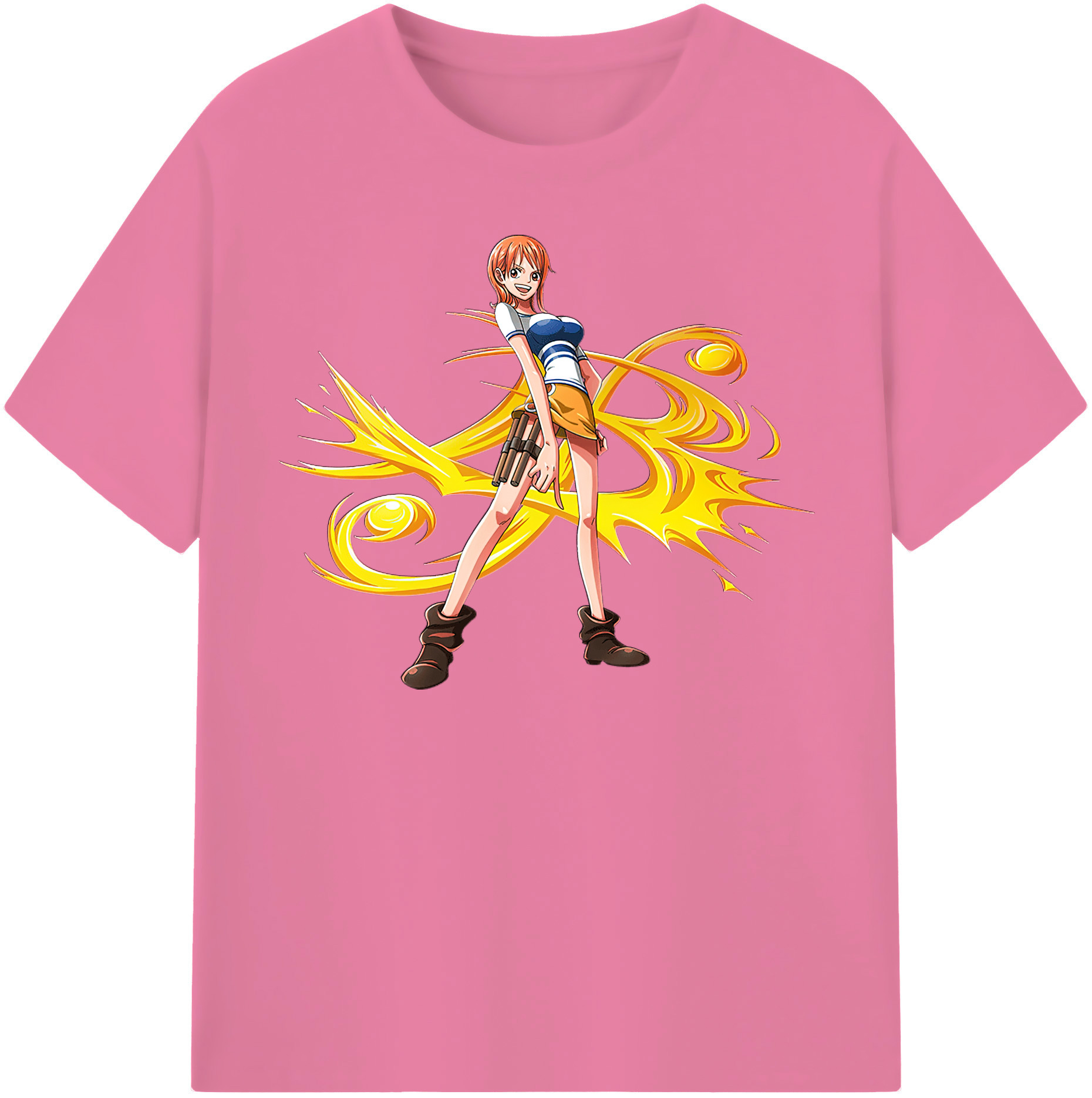 ワンピース ナミ ONE PIECE Nami 綿100％半袖Tシャツ（フロントプリント）